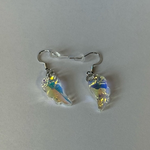 Iridescent Wing Earrings - Picture 3 of 6